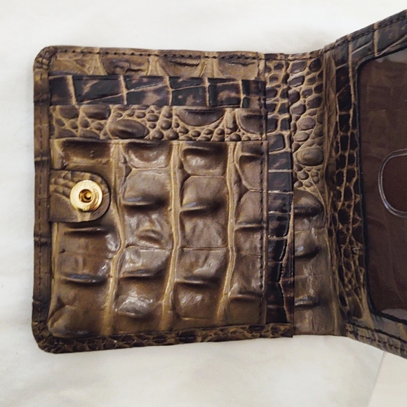 Brahmin Designer Jane Compact Leather Wallet in Coffee Melbourne New with Tags - Picture 7 of 7